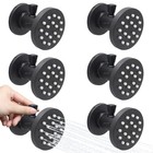 2-inch Brass Shower Body Spray Jets With On Off Switch Round-matte Black 6pcs