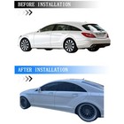 Glossy Black Chrome Delete Window Trims For Benz Cls W218 2012-2017