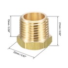 Brass Pipe Fitting Reducer Adapter 1 2  Npt Male 1 4  Npt Female