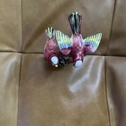 Vintage Handpainted Tropical Birds On Tree Salt And Pepper Shaker 