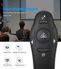 Presentation Clicker With Red Laser Pointer  Rf 2 4ghz Usb Wireless Presenter   