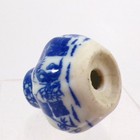 Chinese Blue Glazed Salt Or Powder Shaker 2x2 Classic Scenes Vintage