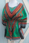 Elastic Waist Dashiki African Blouse Women Traditional Dress Top One Size