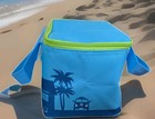 Trader Joes Mini Insulated Tote Lunchbox Game Day Cooler- Blue 1 5 Gallon Nwt