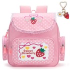 Cutecore Strawberry Backpack - Backpack For Girls - Kawaii Lace Jk Polka Pink