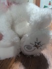 Russ Berrie 2006 Shining Stars White Cat Plush Stuffed Animal With Pink Bow