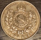1889 Brazil 2000 Reis    Silver    917  pedro Ii   1825 - 1891   