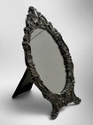Vintage Wallace Baroque Silverplate Ornate Vanity Table Mirror 759 Easel