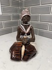 Elizabeth Rowland Ceramic Figurine  African Woman  1979 