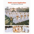 Uimoso 100pcs White Stretch Spandex Chair Covers For Weddings  And Dining