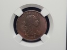 1806 Draped Bust Half Cent 1 2c Ngc Au Dets Scratches  Small 6 No Stems Stemless
