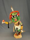 Vtg Hopi 19 1 2  Kachina Doll W bow   Rattle By Tony M Espinoza Holbrook Az