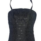 Vintage Jantzen Women s Halter Neck Embellished Black 1950 Swimsuit Size 14 