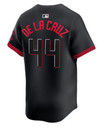 Elly De La Cruz Nike Cincinnati Reds Mens Black City Limited Baseball Jersey nwt