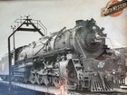 Framed Chicago North Western Railroad Engine Locomotive 3026 Vintage Train Photo