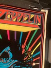 Ultra Rare  1980 Led Zeppelin Felt Blacklight Poster   super Bright   Colorful  