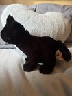 Ganz Webkinz Black Wolf Stuffed Animal Plush Toy No Code