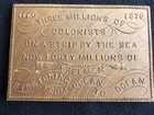 1876 Centennial Exposition Pressed Wood Souvenir  With Machinery Hall Pictured