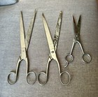 Lot Of 3 Vintage Scissors 10 5   unimart  10    Hoffritz And 7   chrome