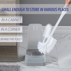 Square Toilet Bowl Brush And Holder Set With Stand For Bathroom Cleaning