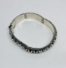 Very Rare 1950s Taxco Mexico Tpn Sterling Silver 925 Bangle Bracelet Segmented 1