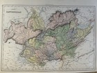 1882 Switzerland Original Antique Map By Adam   Charles Black Over 140 Years Old