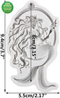 Mermaid Silicone Mold For Polymer Clay Crafting Resin Casting Baking Tool