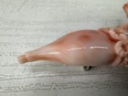 Y10738 Obidome Sash Clip Brooch Gourd Carving Japan Antique Kimono Accessory