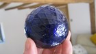 Cellar Found Blue Shooting Glass Target Ball Victorian Glassworks Perth