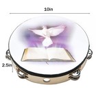 10  Dove Bible Tambourine Double Row For Church   Musical Events