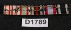 Original Wwi Austro-hungarian Medal Bar Iron Cross Red Eagle Hindenburg Austrian