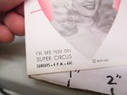 Mary Hartline 1951 Abc Tv Photo Super Circus Kid Show Promo Card  1  Autograph