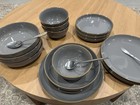 Over back Options 16-piece Dinnerware Set - Gray - Fast Shipping