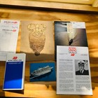 Lot Of 8 Vintage Items Royal Viking Line Skald 1986 Menu Pc Bills Cruise Brochur