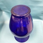 Large Unmarked 10 75  Tall Cobalt Blue Glass Vintage Flower Vase