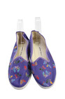 Bottega Veneta Womens Butterfly Print Slide On Ballet Flats Purple Size 38 8