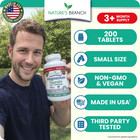 Magnesium Taurate 400mg     200 Capsules     High Absorption   Non-gmo   Made In Usa