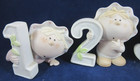 4 Pc Bumpkins Porcelain Figures Birthdays 1-4 Fabrizio 1996    