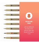 Sakura Pigma Micron Fineliner Pens - Archival Black Ink Pens - Pens For Writing 