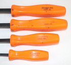 Snap-on 4pc Pry Bar Set 8  12  18  24  Orange Handle