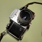 Antique Ihagee Exakta Vx 35mm Camera Lens Carl Zeiss Tessar 50mm F 2 8 Untested