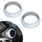 2pcs Car Exhaust Manifold Gasket  Exhaust Flange Gasket  Id 48mm Graphite