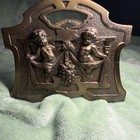 Antique C j o  Judd Art Noveau Cast Iron Cherub Sliding Book Rack 1900-1930