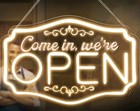 Open Signs For Business  17 x11  Bright Led Neon Sign For Business Restaurant