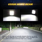 Auxbeam 3  Amber Led Work Light Bar Pods Driving Fog Lights black Covers Shield