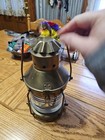 Nautical Ship Lantern Brass Very Heavy With Brass Wedge Wick