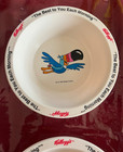Vintage 1995 Kelloggs Set Of 7 Plastic Cereal Bowls Used