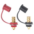 Pair Remote Jumper Battery Terminal  Lug Post Body Panel Mount Charging3 8  Stud