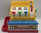     Fisher-price Classics Cash Register W  6 Coins  tested And Working 