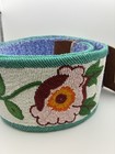 Plateau  Beaded Ceremonial Belt With Floral Design 1960   s 40 5   x4   